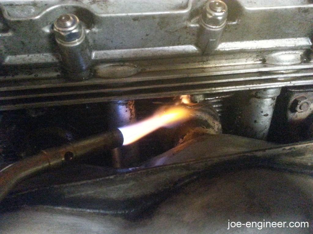 Porsche 911SC Exhaust Stud Removal