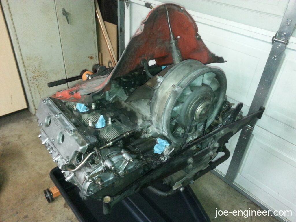 Porsche 911SC Engine Shroud Removal